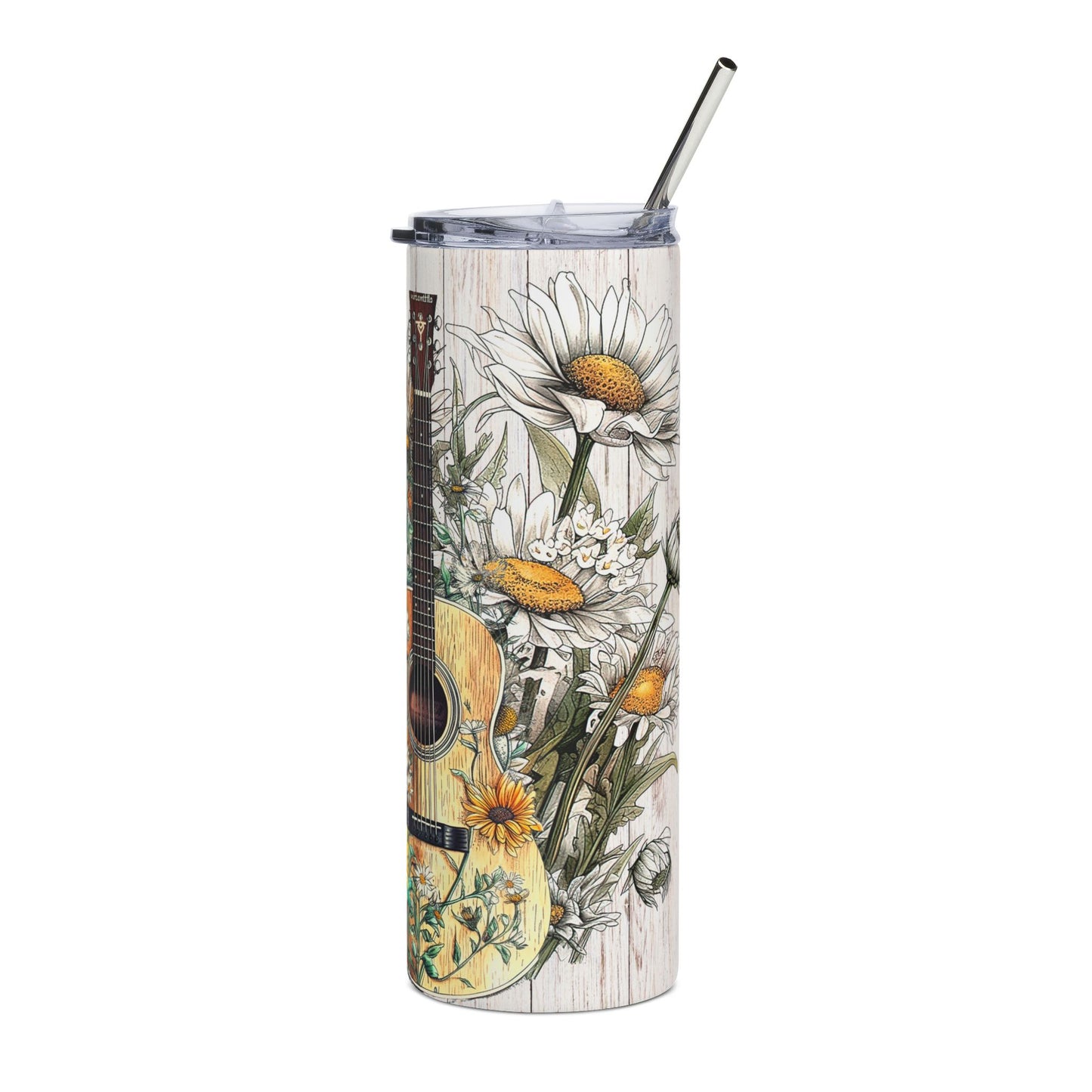 Floral Guitar Tumbler, 20oz | Beautiful Gift for Nature Lovers, Coffee Drinkers, Water Bottle for On-the-Go, Perfect for Birthdays, [...]