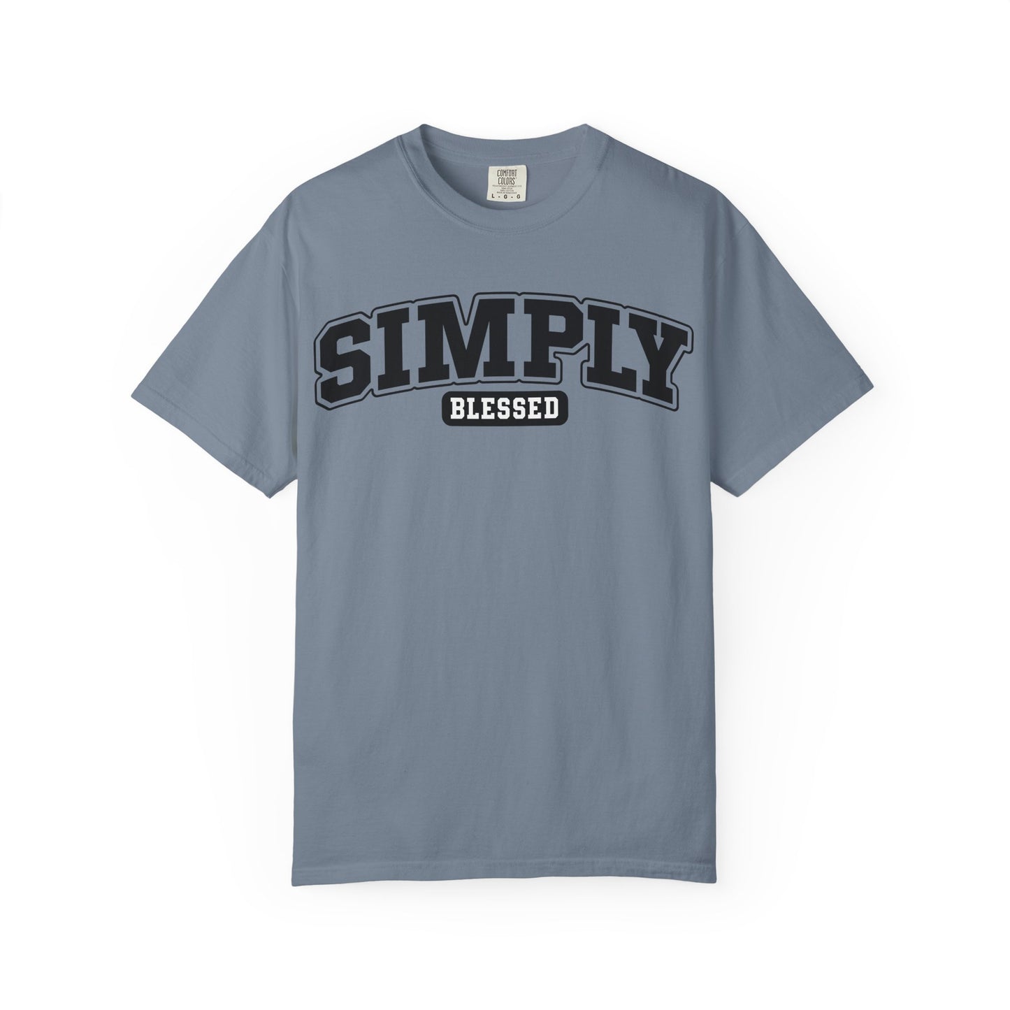 Simply Blessed Unisex Garment-Dyed T-shirt, Faith Tee, Casual Wear, Gift for Her, Everyday Apparel, Spiritual Fashion, Comfortable Clothing