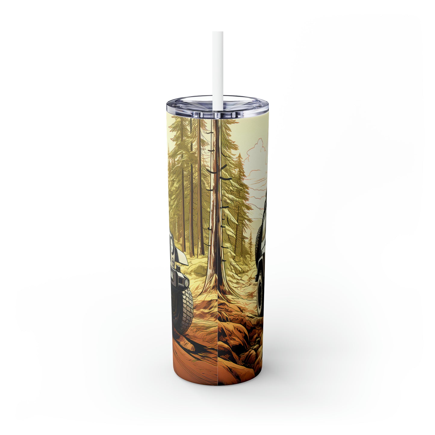 Outdoor Vehicle - Skinny Tumbler with Straw, 20oz