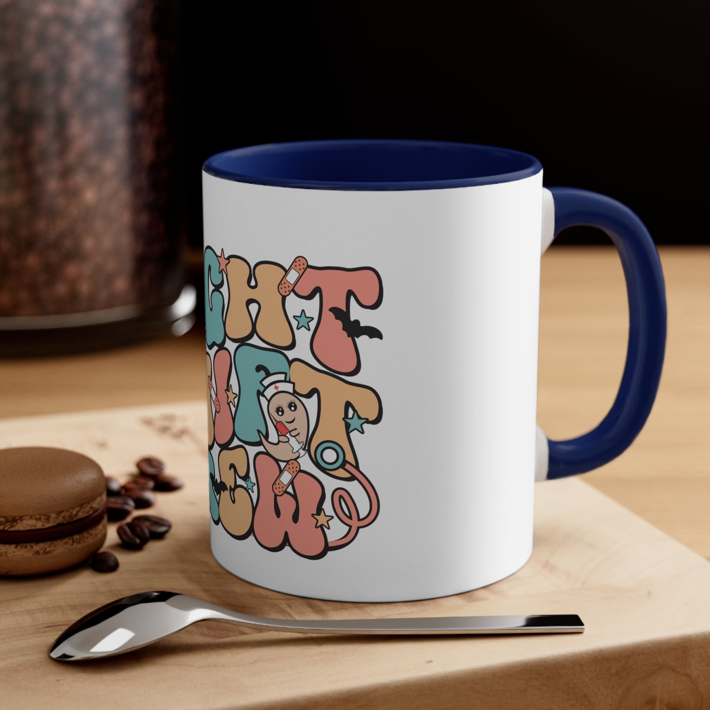 Night Shift Crew - Accent Coffee Mug, 11oz