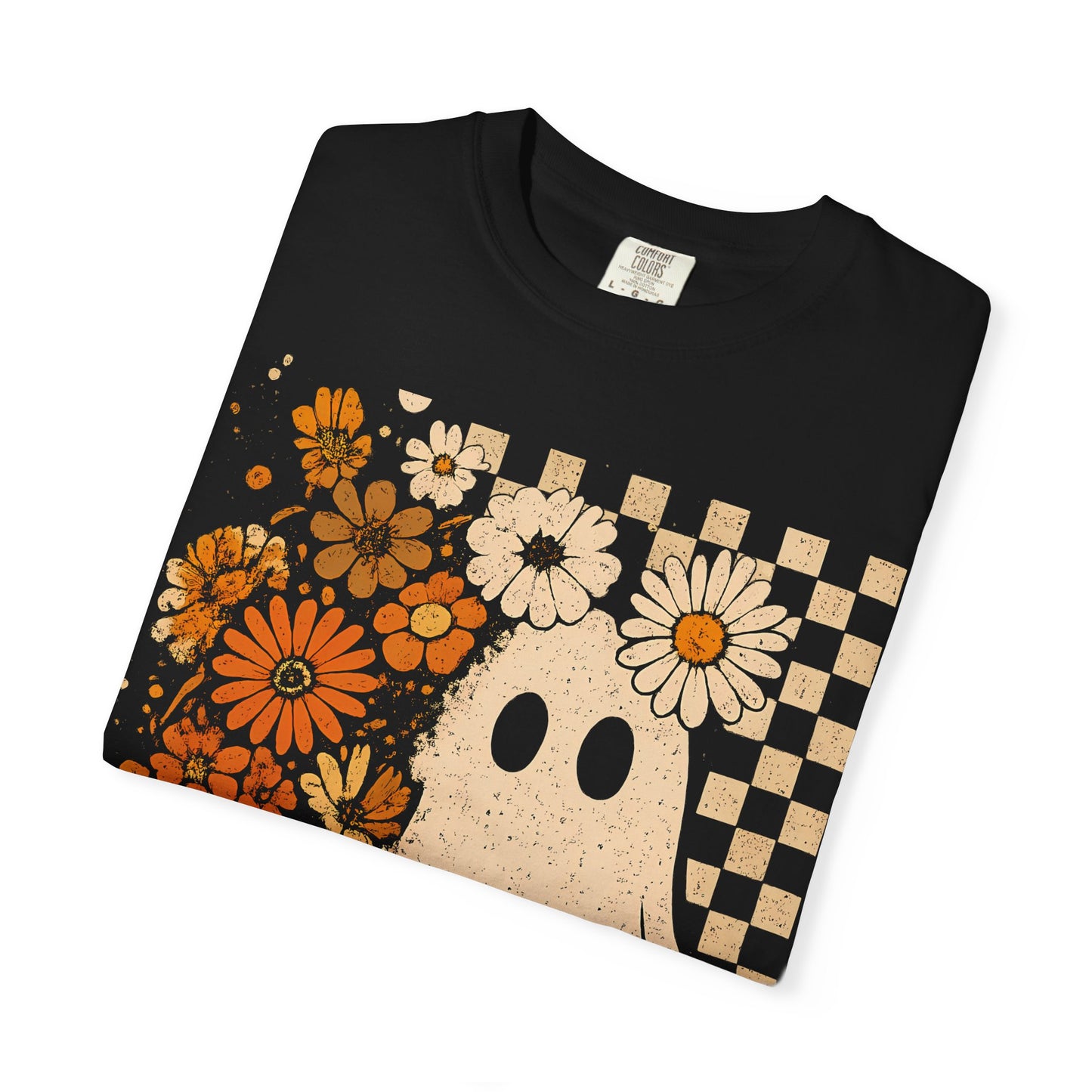 Ghostly Floral Tee - Unisex Jersey Short Sleeve T-Shirt, Halloween Shirt, Fall Apparel, Casual Wear, Gift for Him/Her