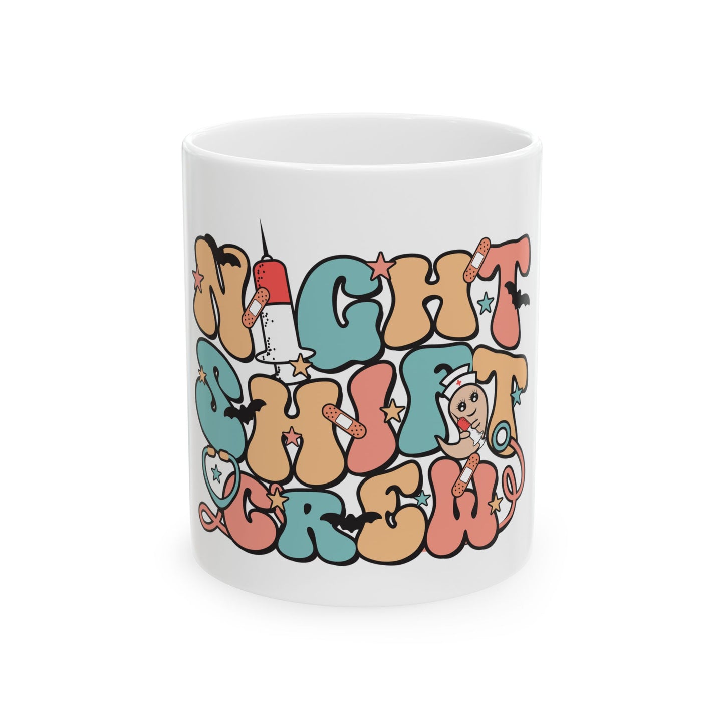 Night Shift Crew - Accent Coffee Mug, 11oz