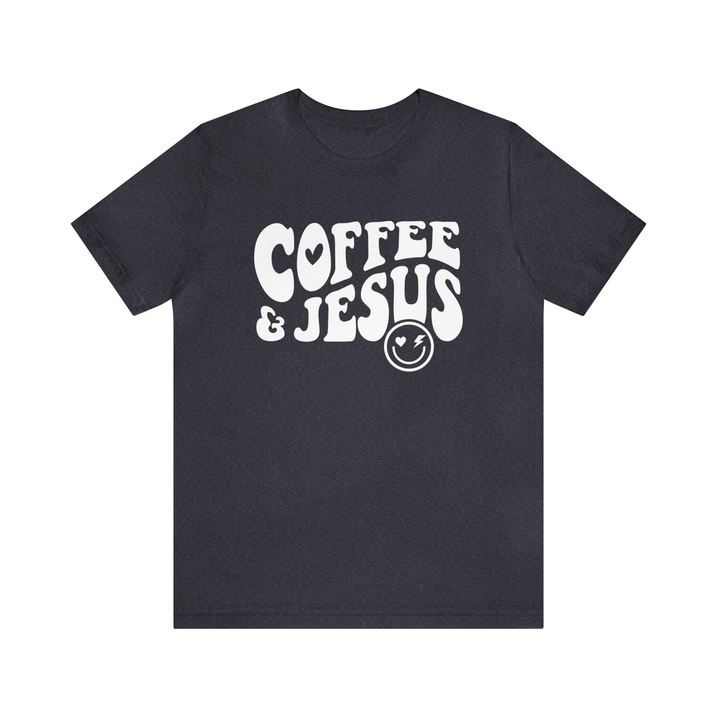 Coffee and Jesus - Jersey Short Sleeve T-Shirt