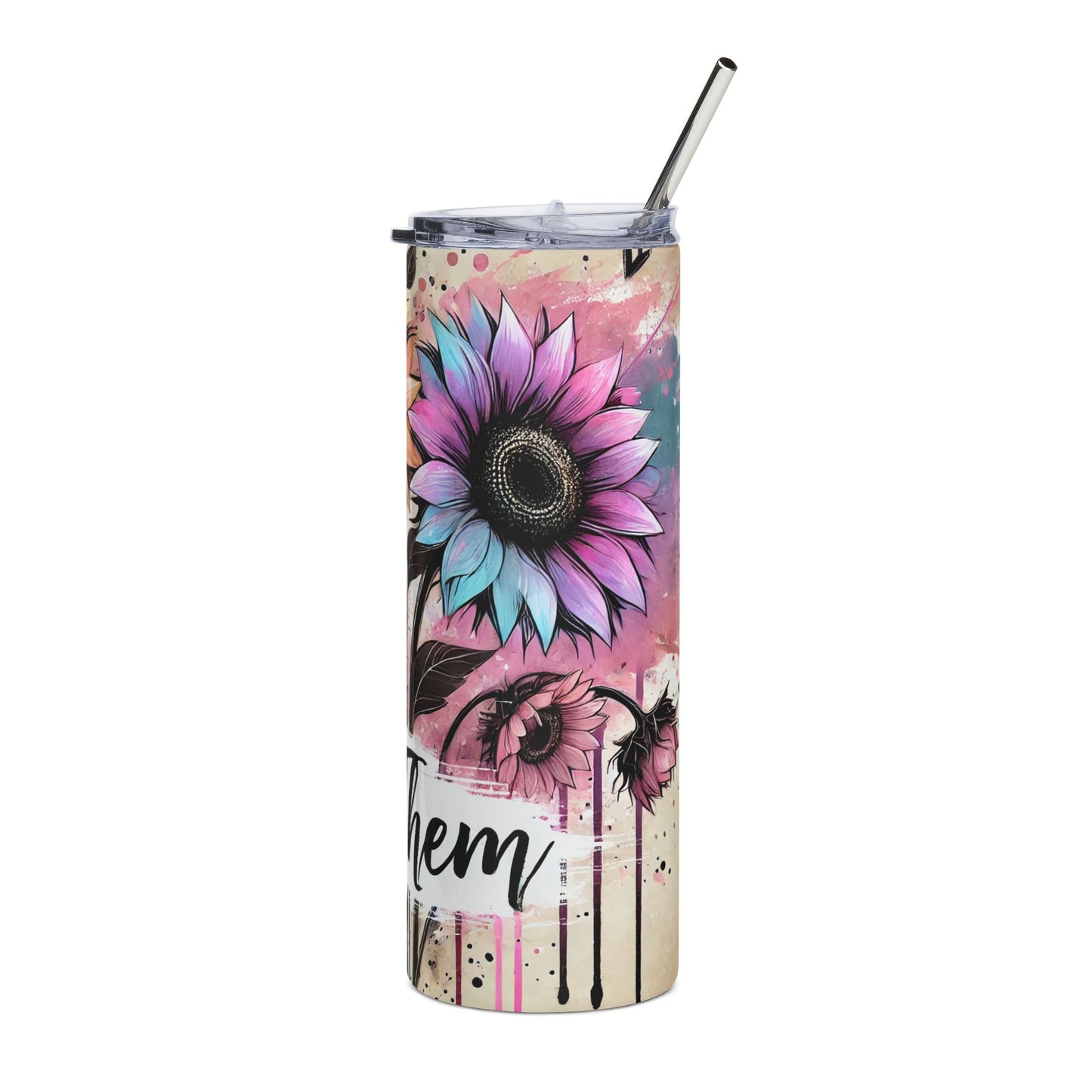 Flower Power Stainless Steel Tumbler | 20oz | Floral Drinkware for Eco-Friendly Living, Gifts for Her, Summer Style, Office [...]