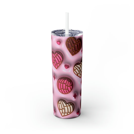 Inflated Bubble Concha - Skinny Tumbler with Straw, 20oz