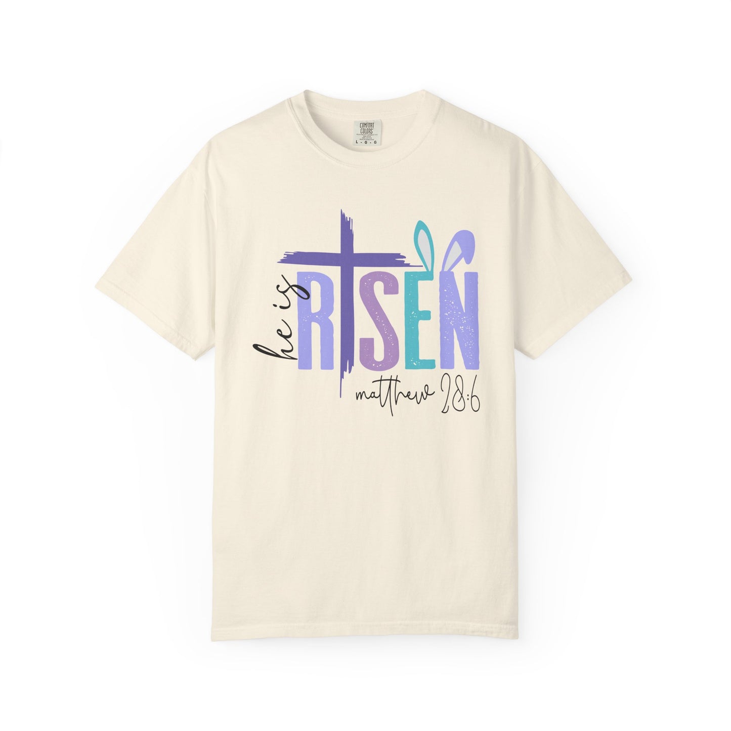He is Risen Unisex Jersey Short Sleeve Tee - Easter Faith Shirt