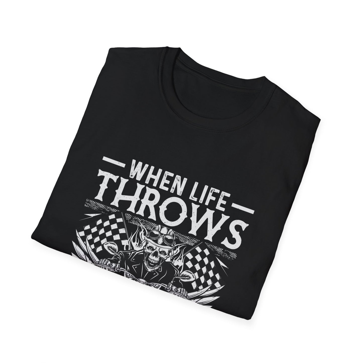 When life throws you a curve - Softstyle T-Shirt