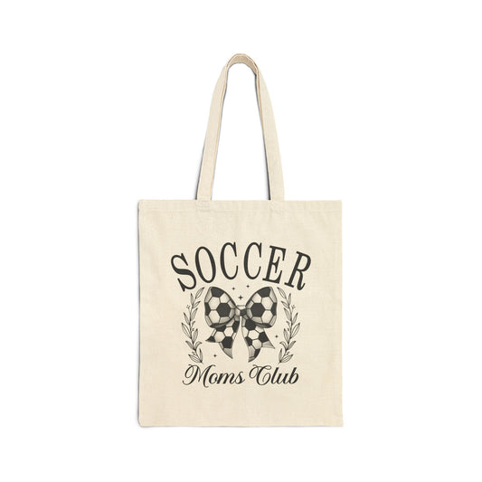 Soccer Moms Club Tote Bag, Stylish Reusable Shopping Bag, Gift for Soccer Moms, Durable Canvas Tote, Perfect for Sports Events, Eco-Friendly