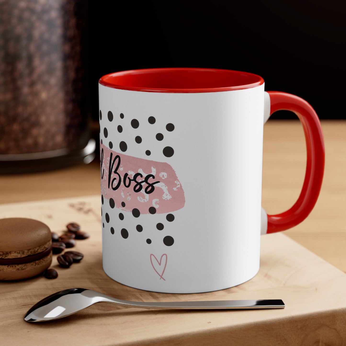 Girl Boss - Accent Coffee Mug, 11oz