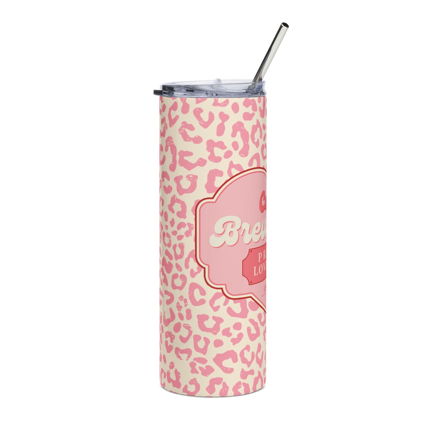 Cupid's Love Potion Tumbler - 20oz Stainless Steel Drinkware, Cute Gift for Valentine's Day, Trendy Travel Cup, Leopard Print, Premium [...]