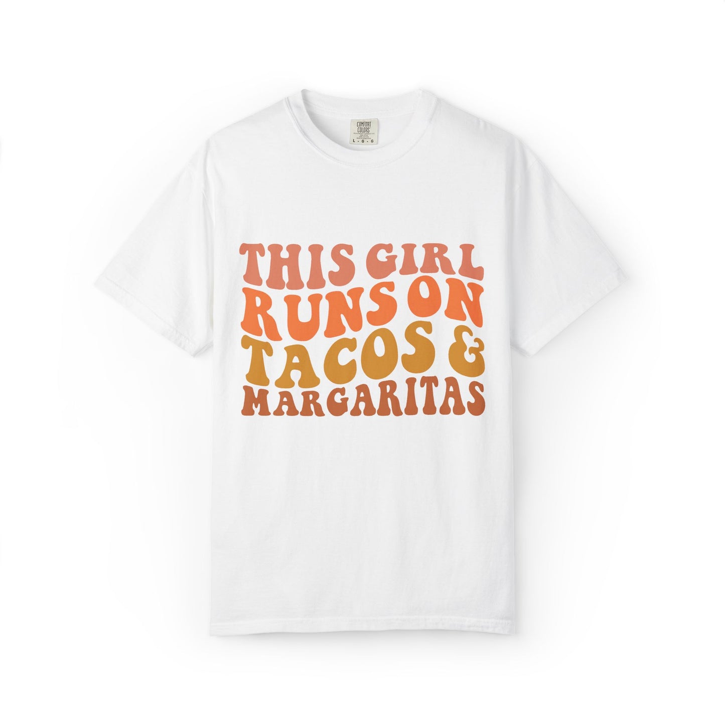 This girl runs on tacos - Jersey Short Sleeve T-Shirt
