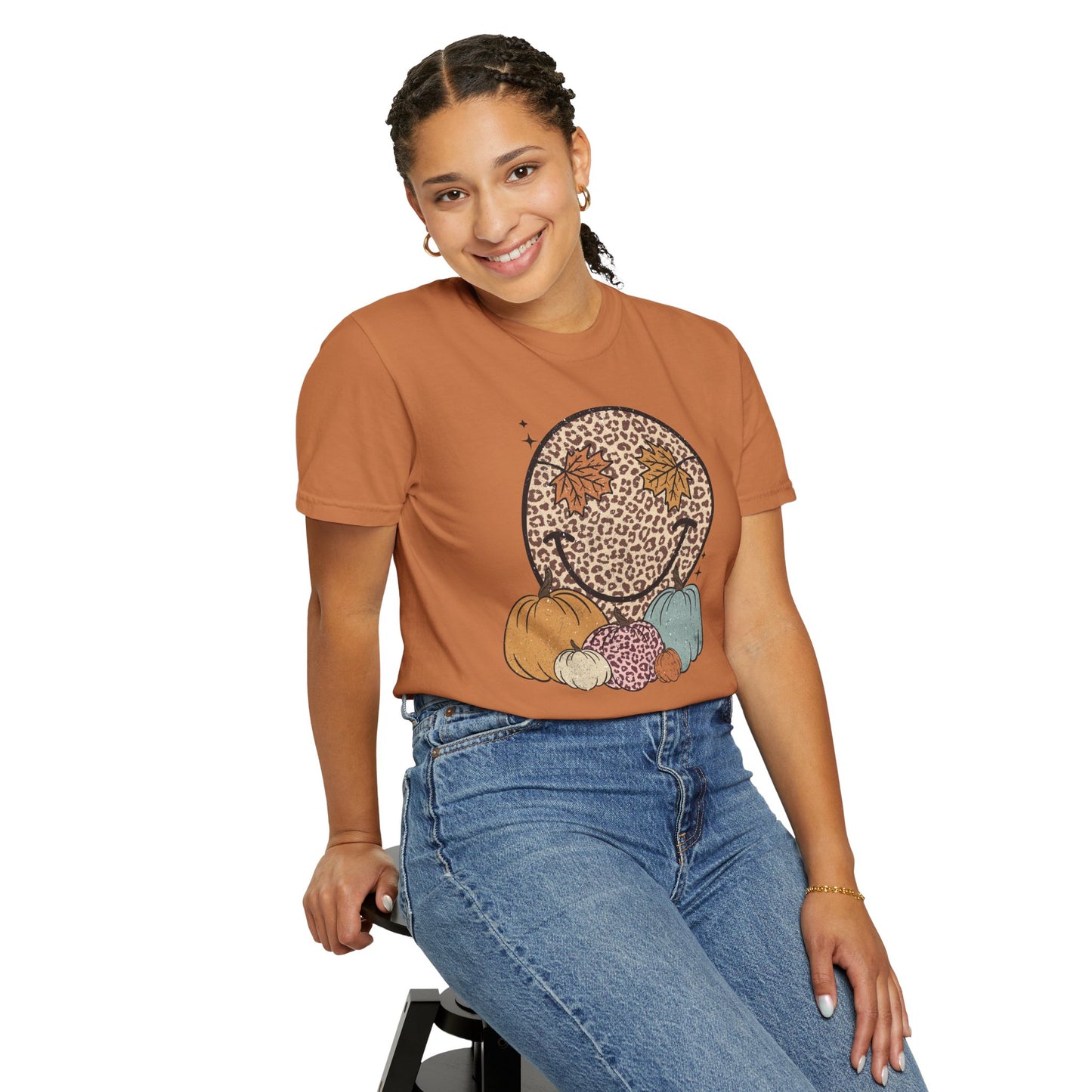Fall Smiley Face Emoji Tee