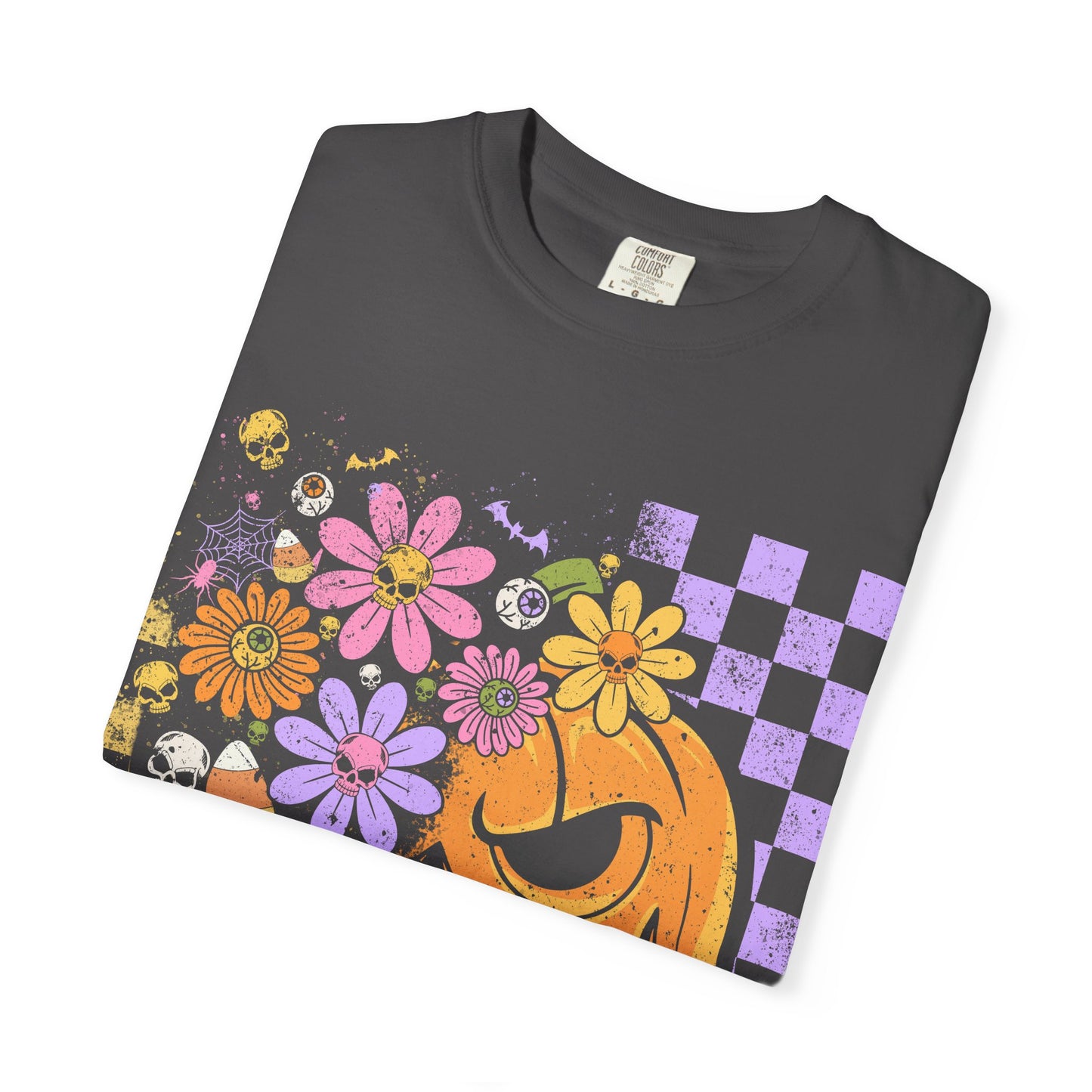 Festive Halloween T-Shirt, Vintage Spooky Tee, Fall Floral Design, Unisex Ghost Shirt, Halloween Party Wear, Autumn Gift