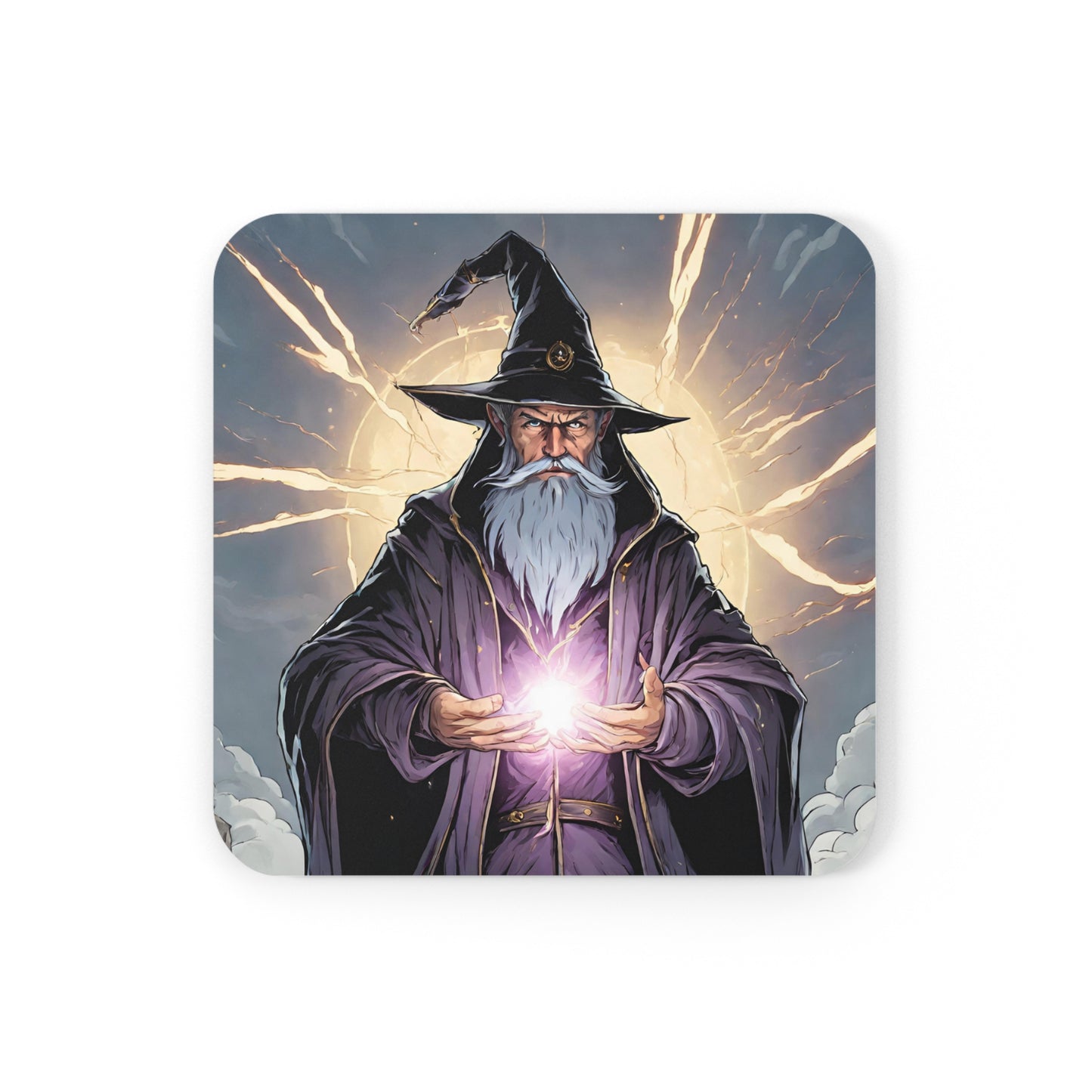 Mystical Wizard - Corkwood Coaster Set