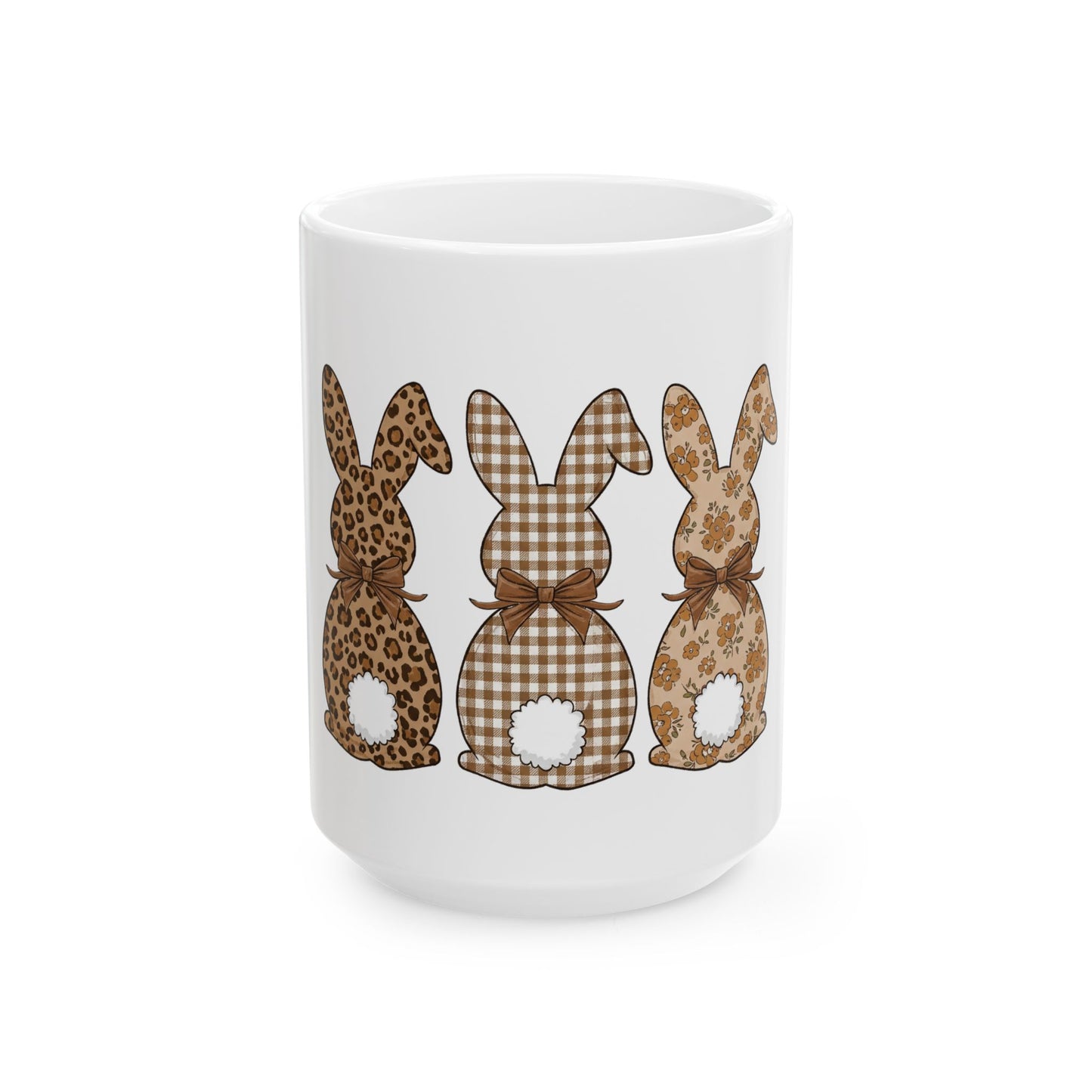 Cute Bunny Pattern Ceramic Mug - Perfect for Easter Celebrations