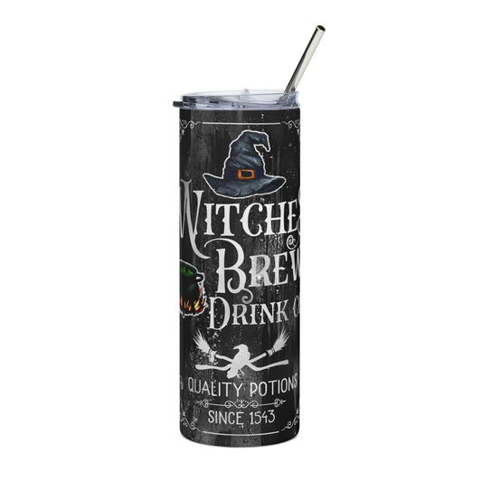 Witch's Brew Stainless Steel Tumbler, 20oz - Perfect for Halloween, Potion Lovers, Gifts, Travel Drinkware, Customizable Design