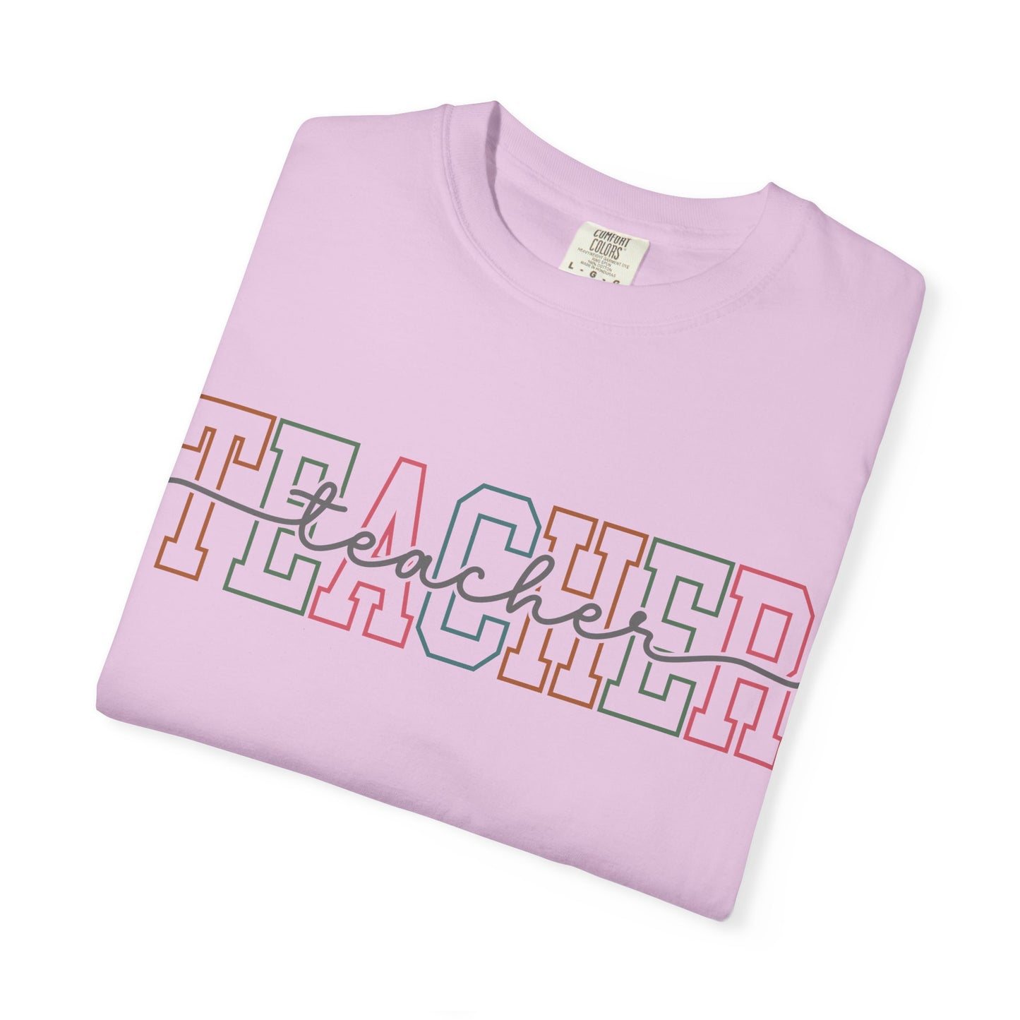 Colorful 'Teacher' Unisex Jersey Short Sleeve Tee - Perfect Gift for Educators