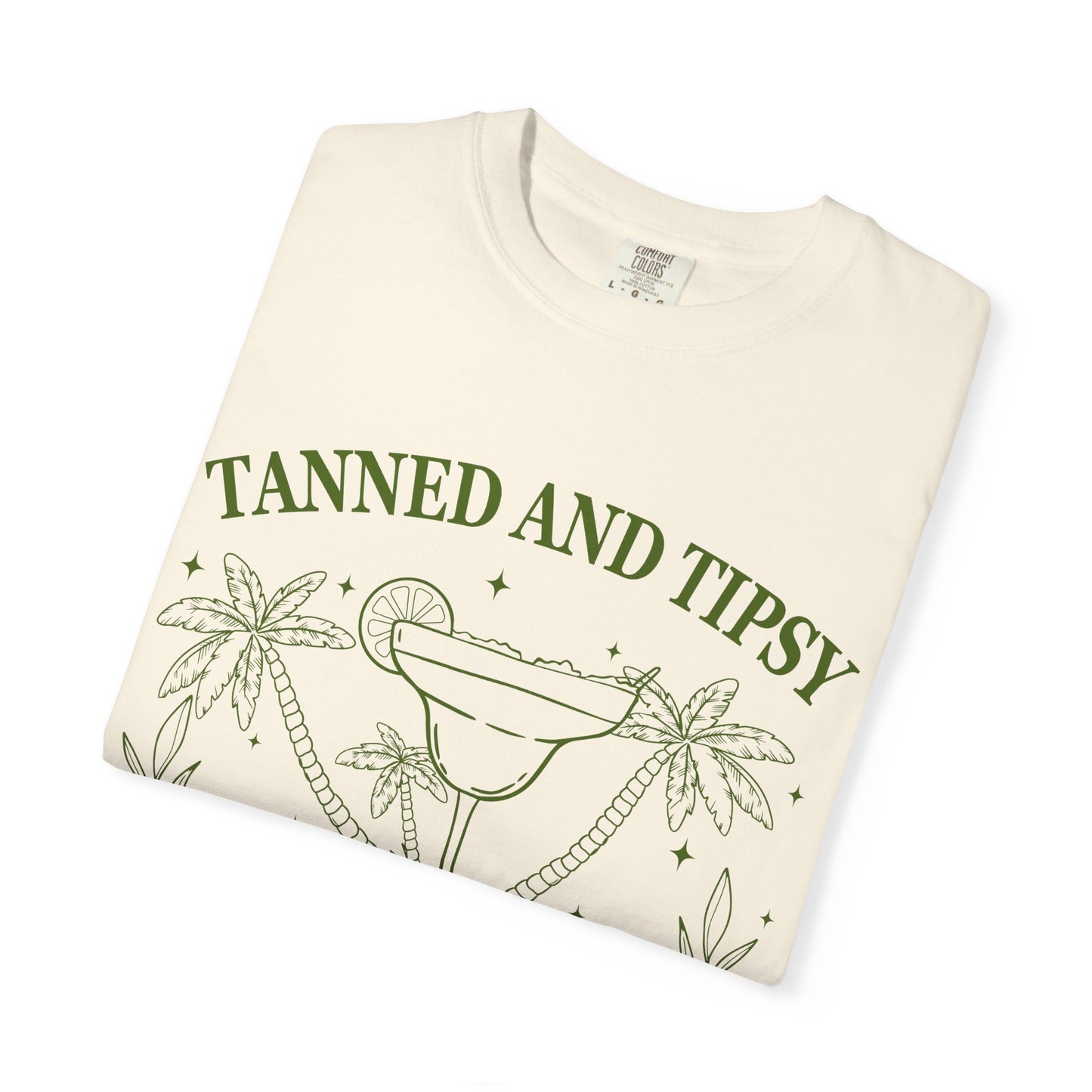 Tanned and Tipsy Cocktail Club T-Shirt — Sip & Chill Graphic Tee