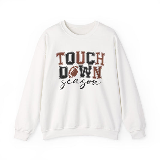 Touchdown Season Sweatshirt - Cozy Unisex Crewneck for Football Fans, Game Day Attire, Gift for Him or Her, Sports Apparel, Fall Fashion