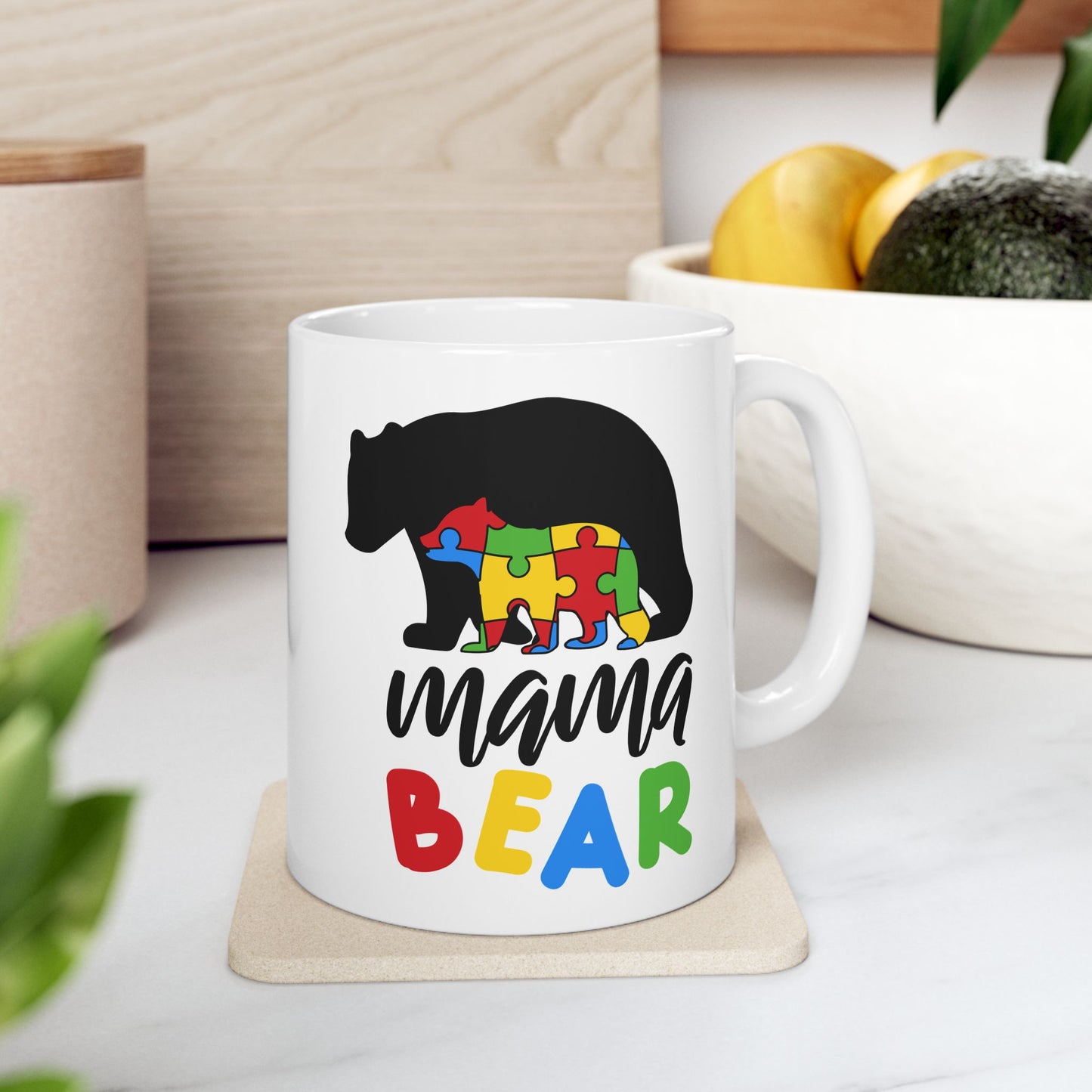 Mama Bear - Accent Coffee Mug, 11oz