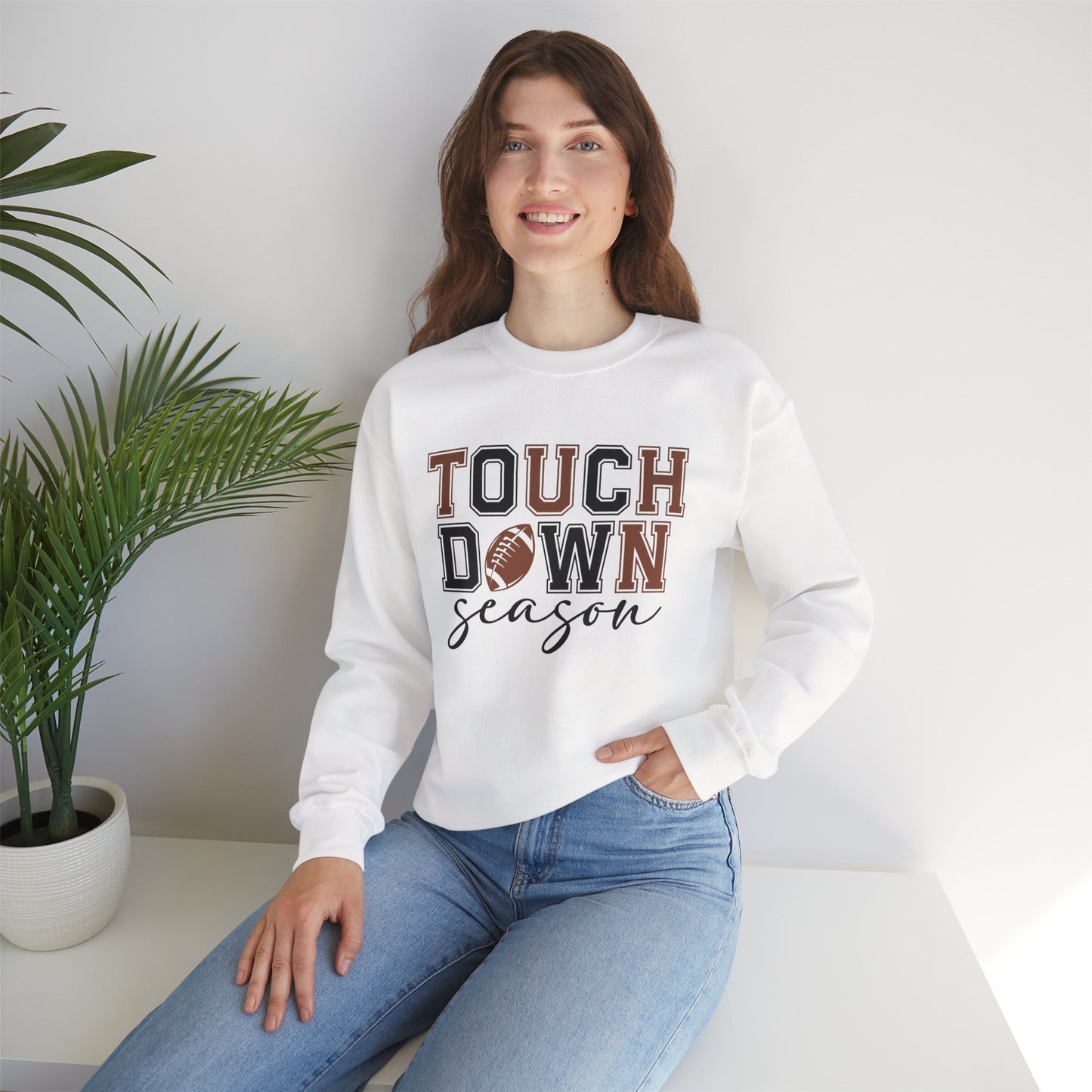 Touchdown Season Sweatshirt - Cozy Unisex Crewneck for Football Fans, Game Day Attire, Gift for Him or Her, Sports Apparel, Fall Fashion