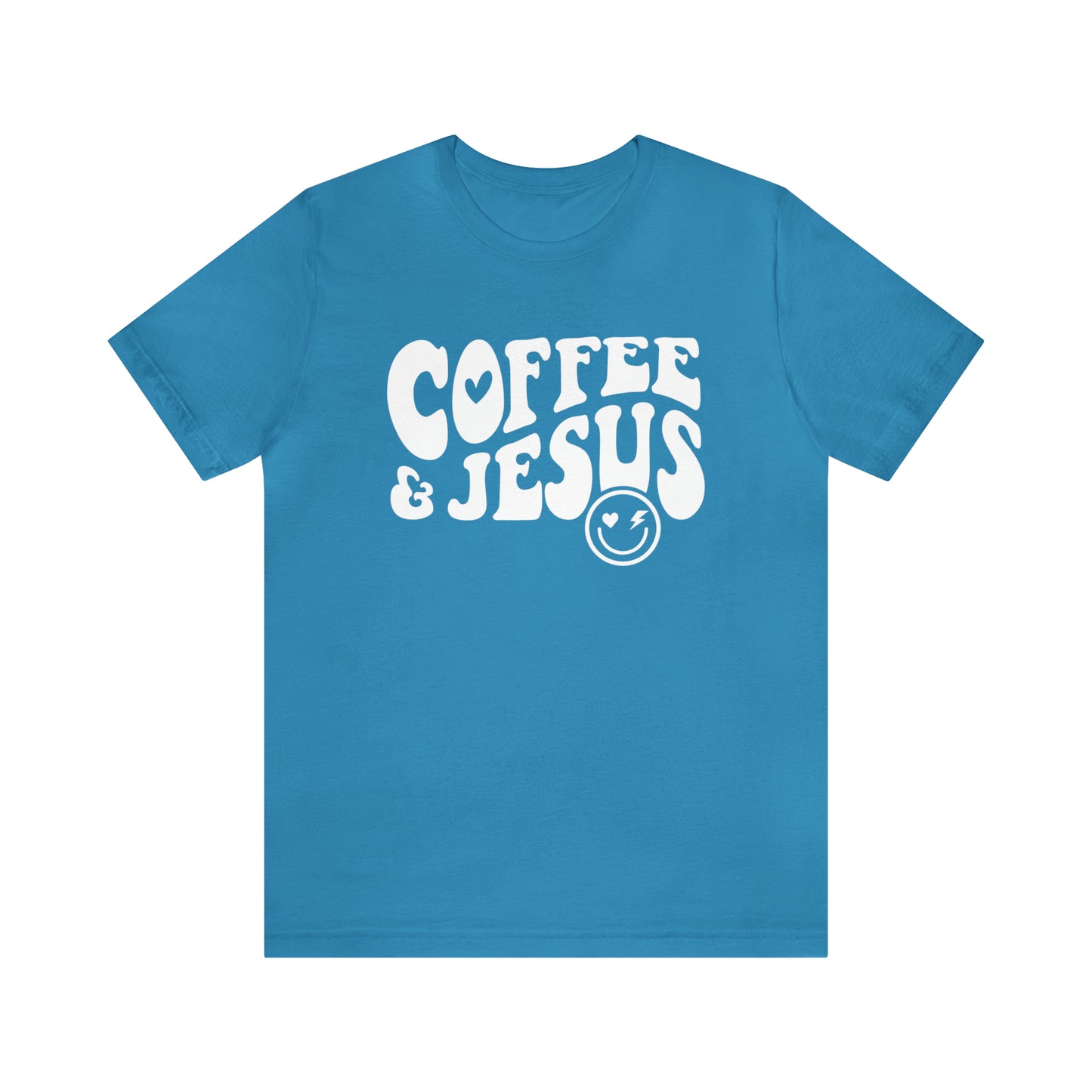 Coffee and Jesus - Jersey Short Sleeve T-Shirt