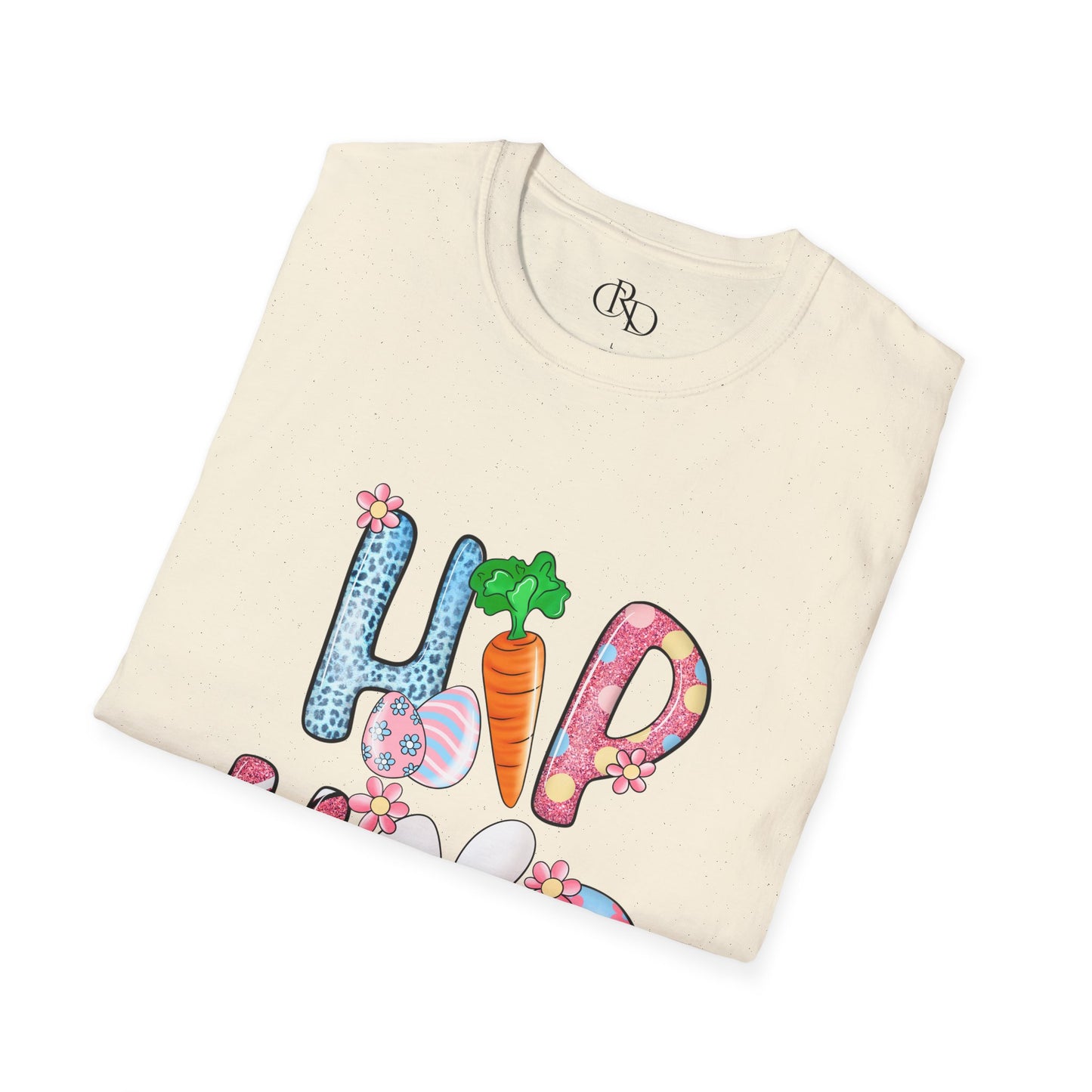 Springtime Fun Softstyle T-Shirt with Playful 'Hip Hop' Design