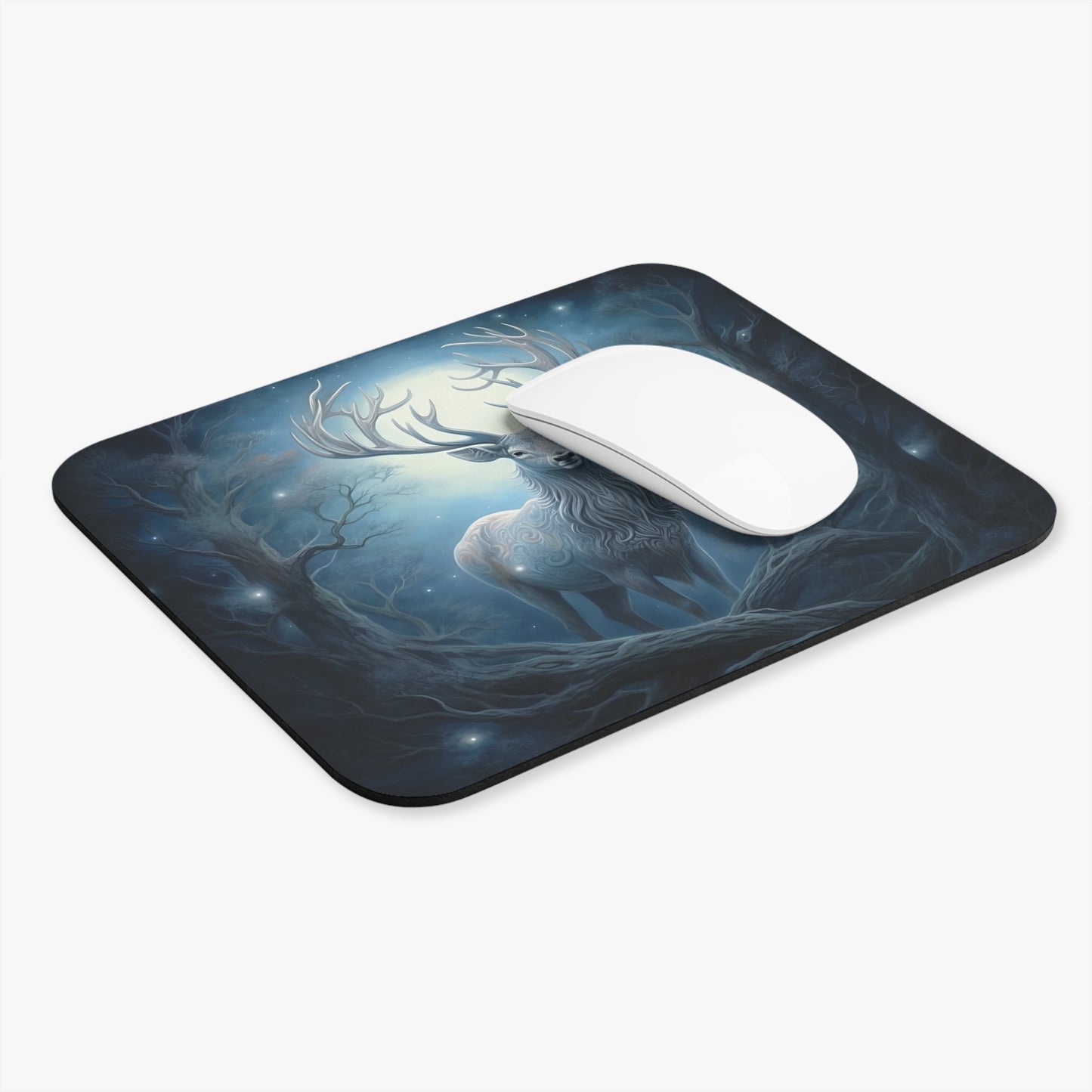 White Deer - Mouse Pad