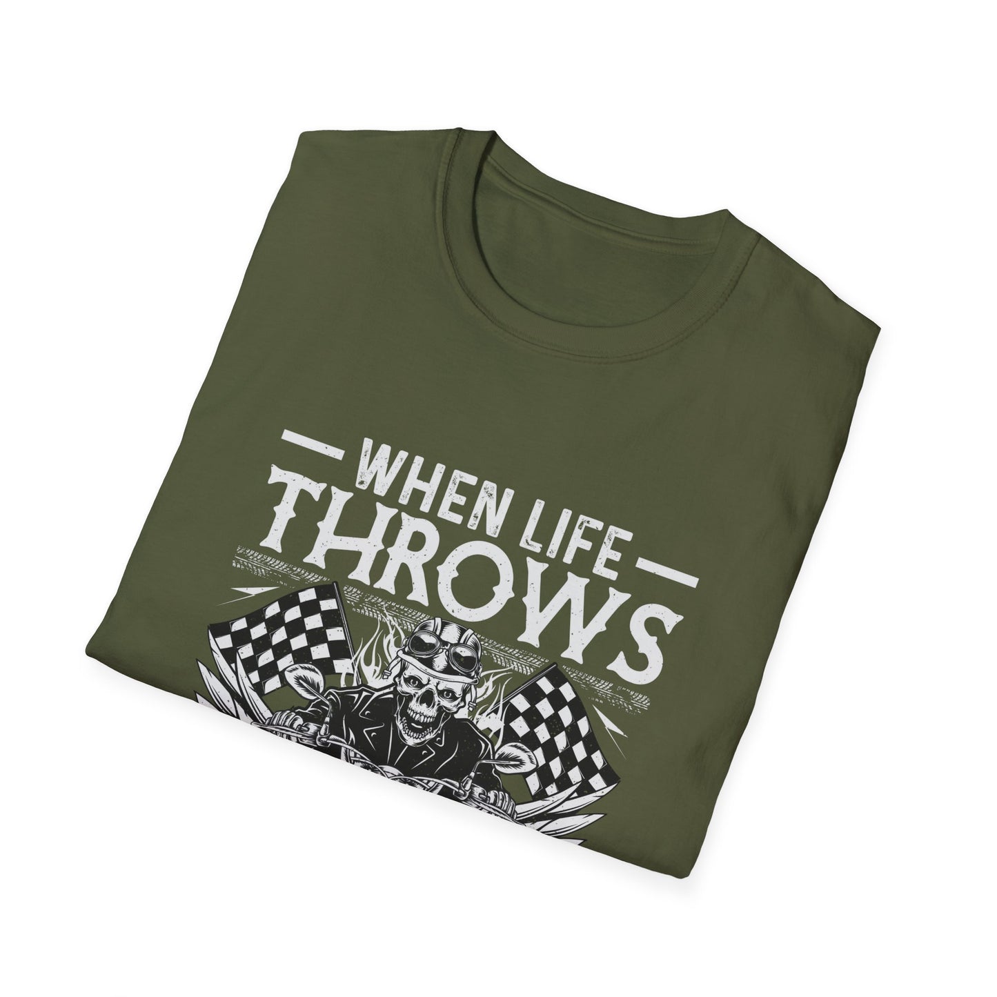 When life throws you a curve - Softstyle T-Shirt