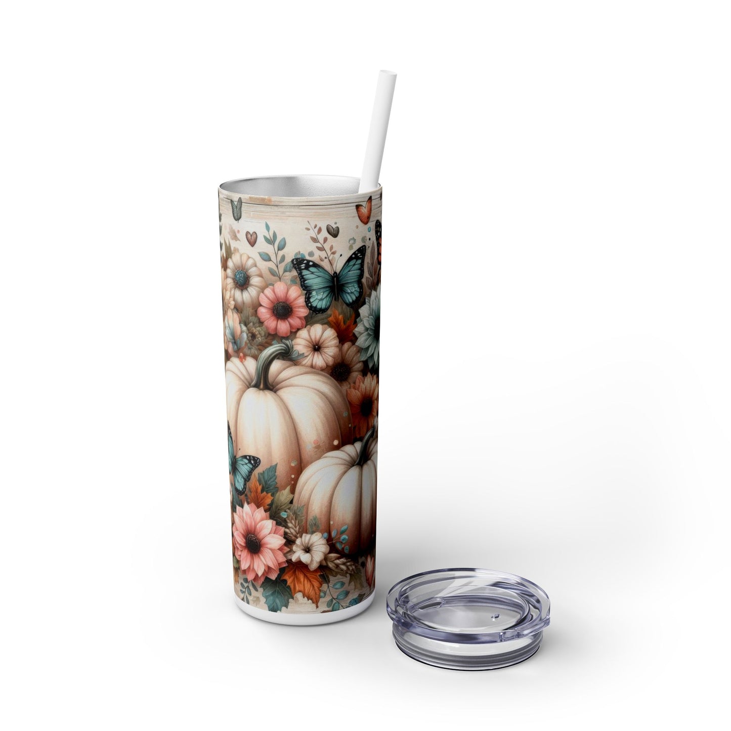 Tumbler Cup - Fall Pumpkins, Leopard Print, Sunflowers, and Butterflies