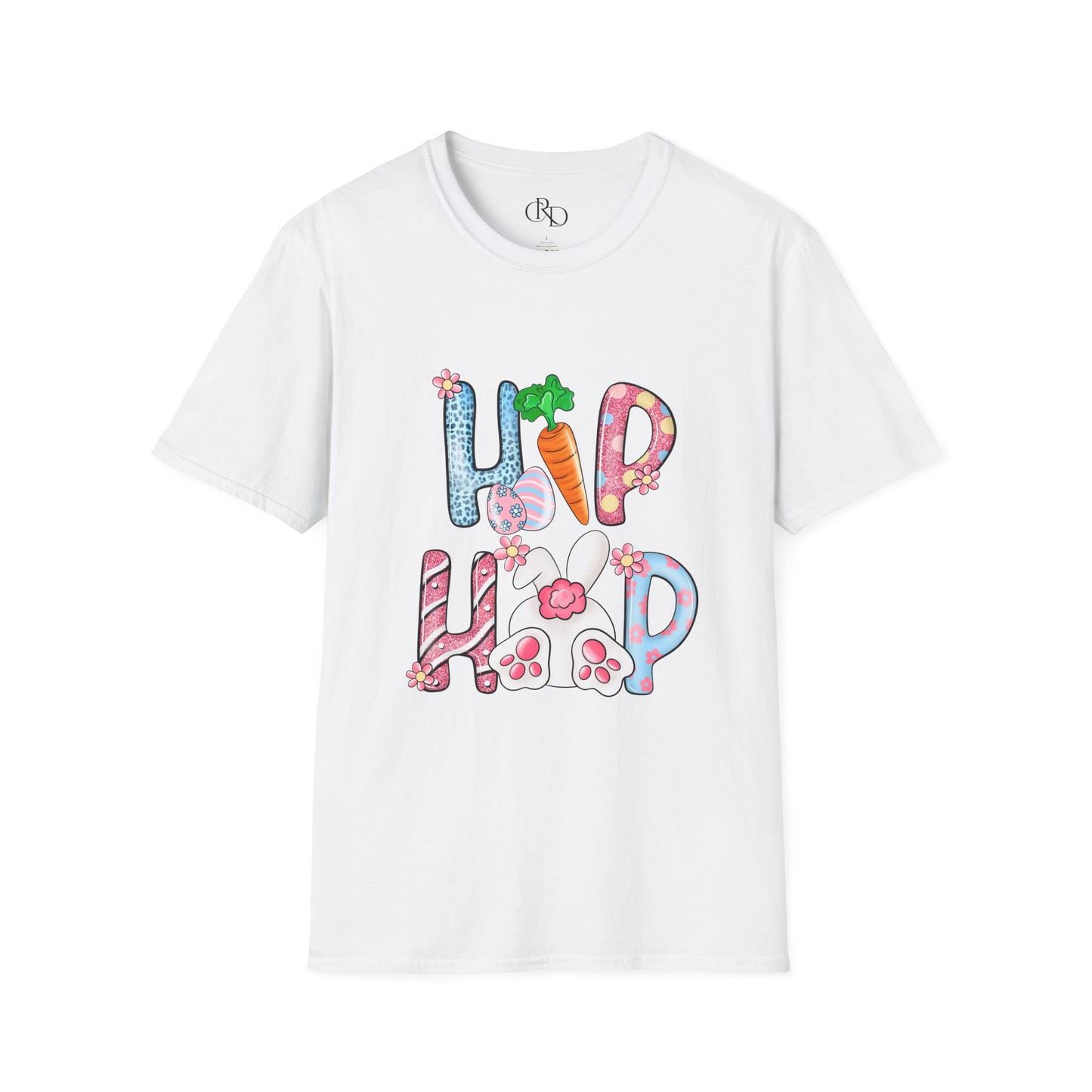 Springtime Fun Softstyle T-Shirt with Playful 'Hip Hop' Design
