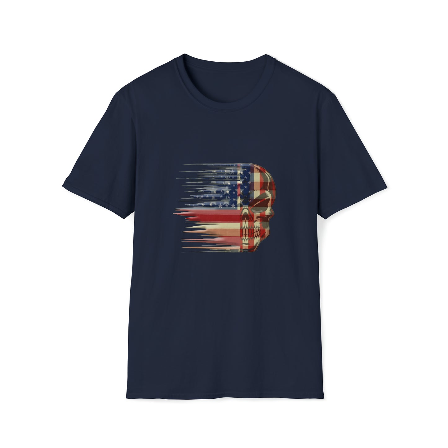 USA Skull - Softstyle T-Shirt
