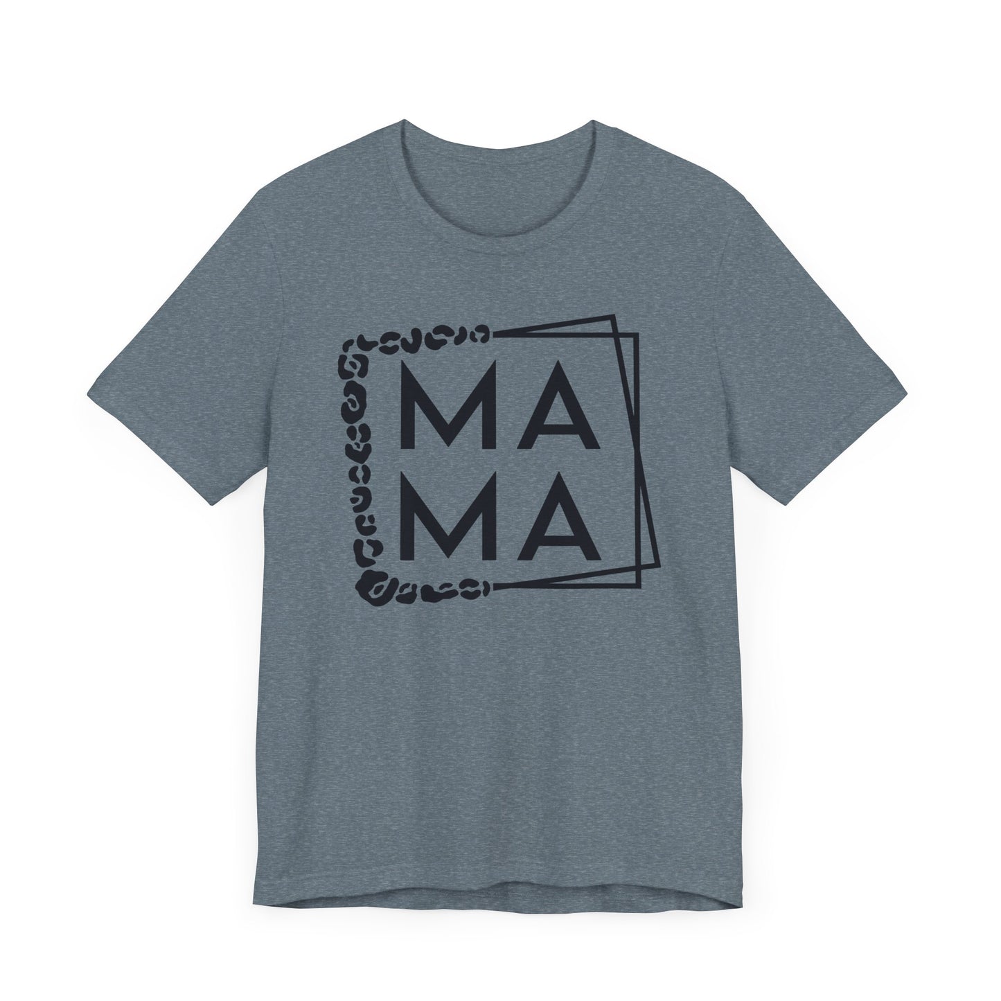 Mama in Leopard Frame - Jersey Short Sleeve T-Shirt