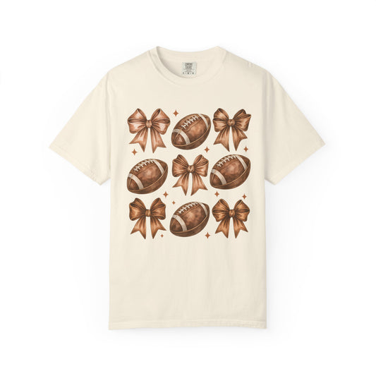 Football Celebration T-Shirt, Unisex Garment-Dyed Tee, Fall Sports Apparel, Tailgate Shirt, Football Game Outfit, Casual Everyday Wear
