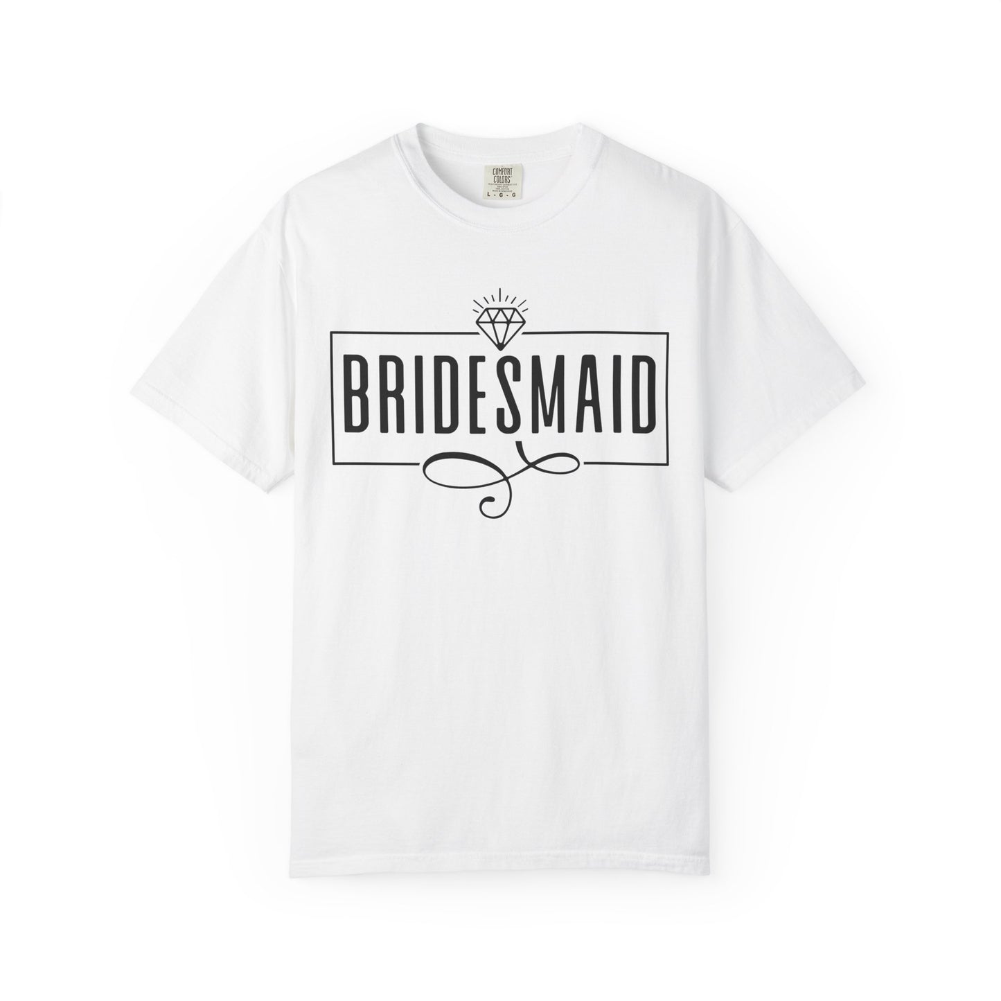 Bridesmaid T-shirt, Bridal Party Shirt, Wedding Gift, Bachelorette, Casual Bride Apparel, Garment-Dyed Tee