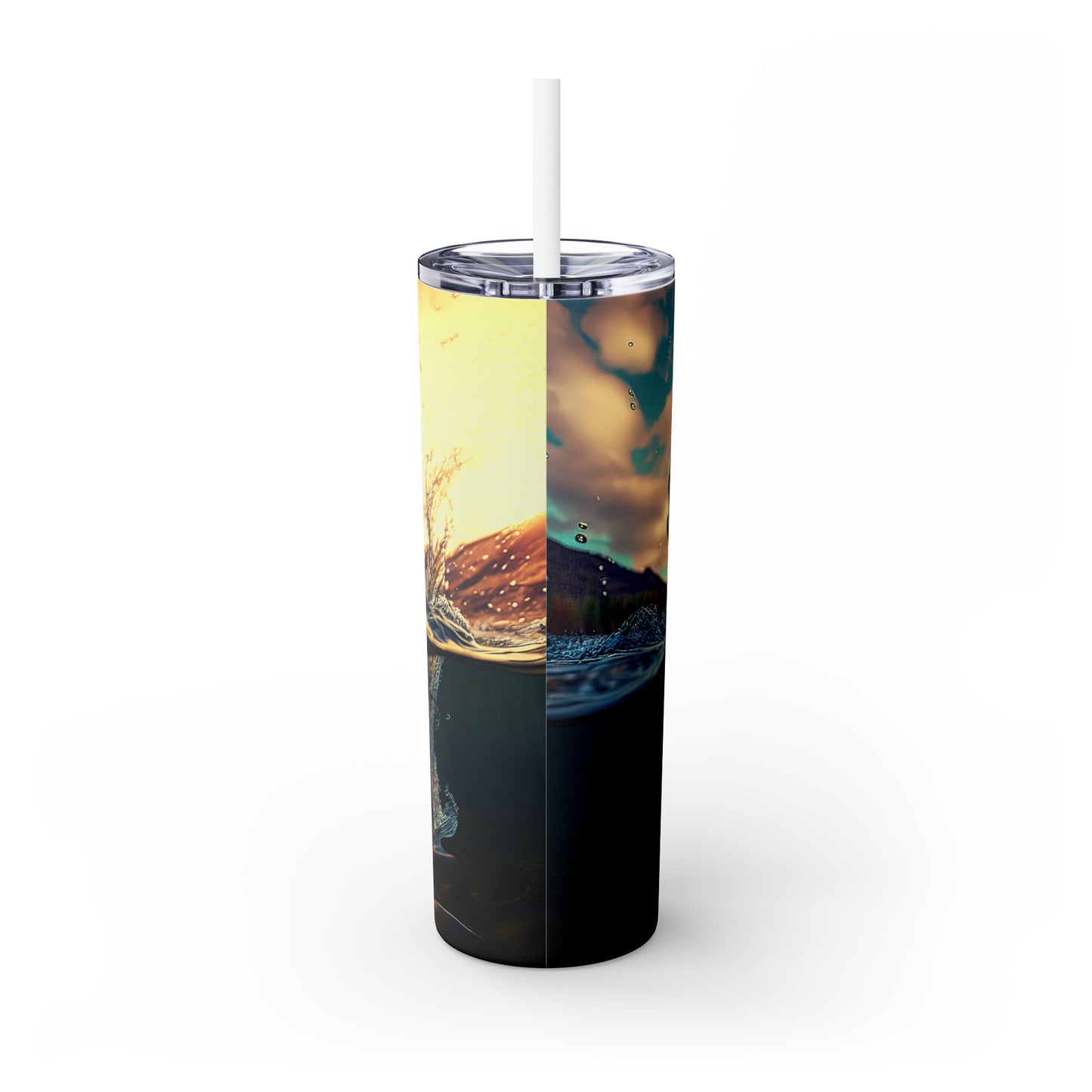 Trout - Skinny Tumbler with Straw, 20oz