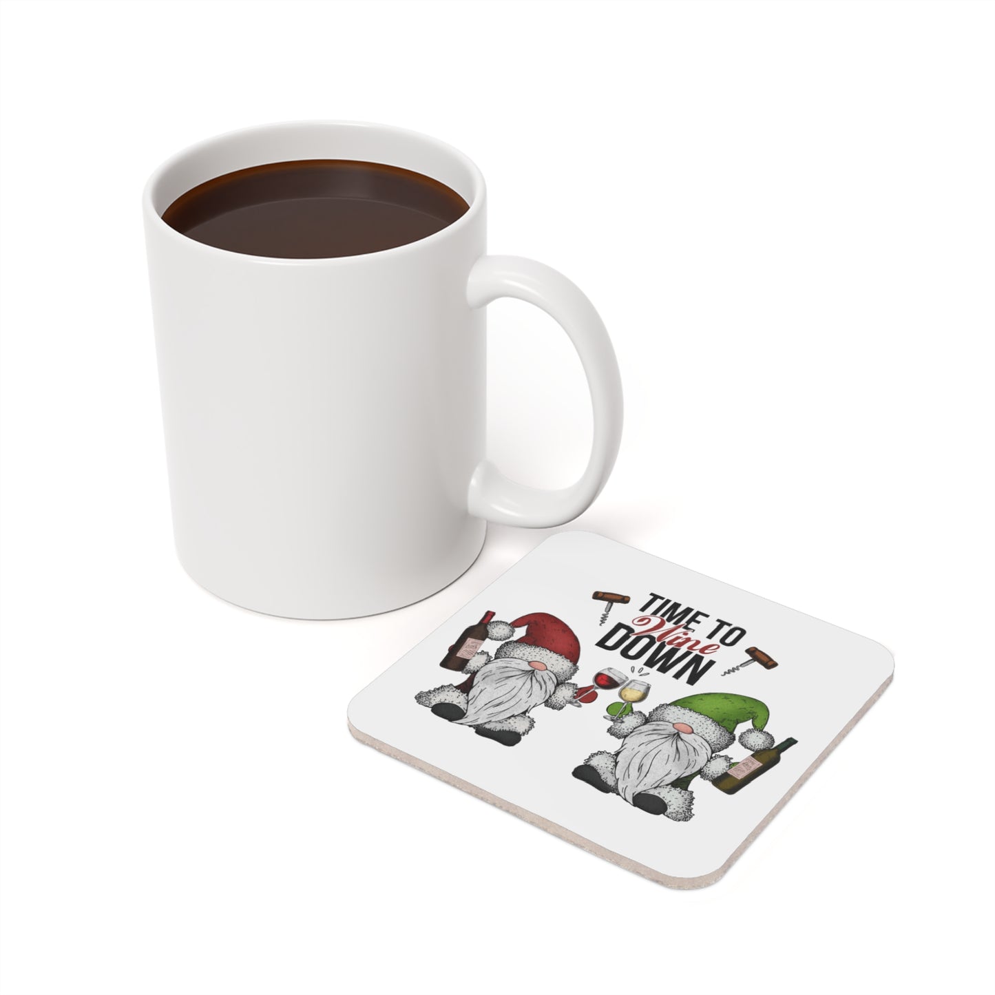 Time to Wine Down - Corkwood Coaster Set