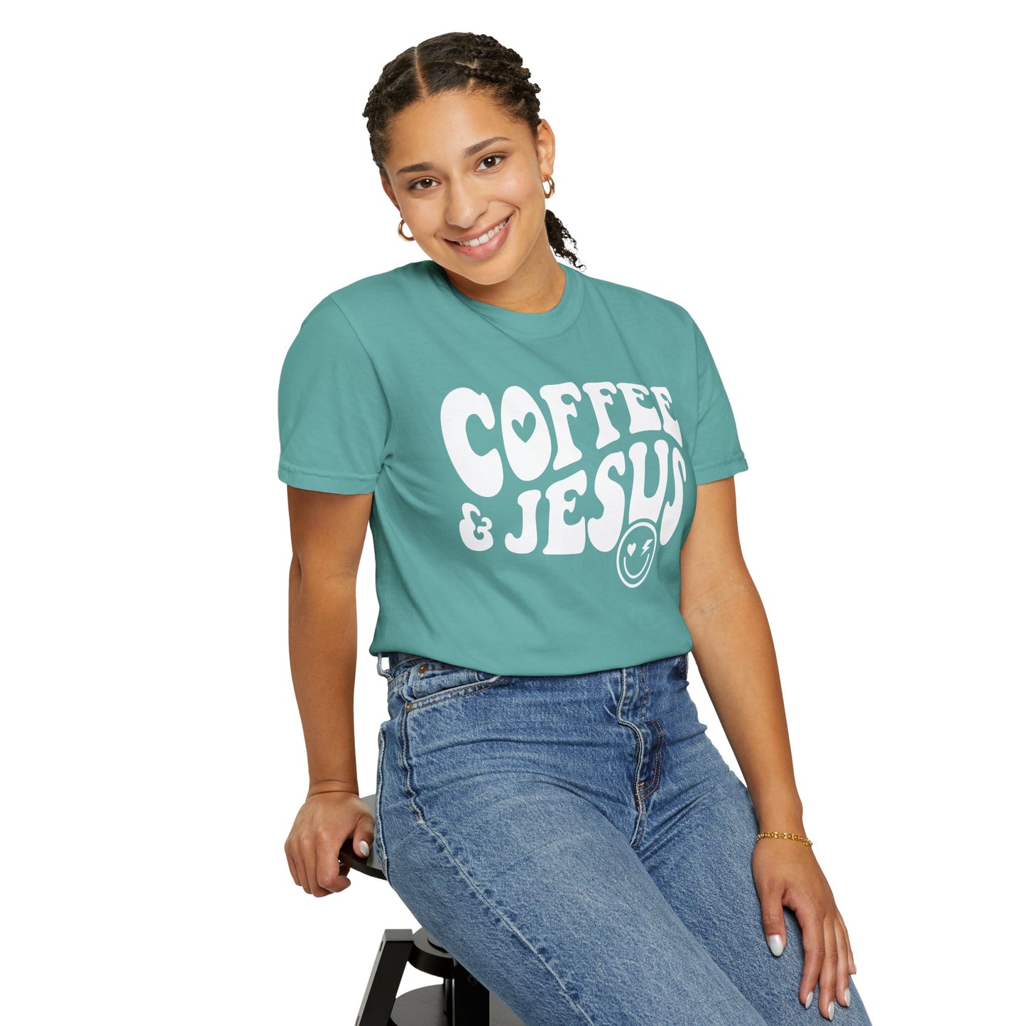 Coffee and Jesus - Jersey Short Sleeve T-Shirt