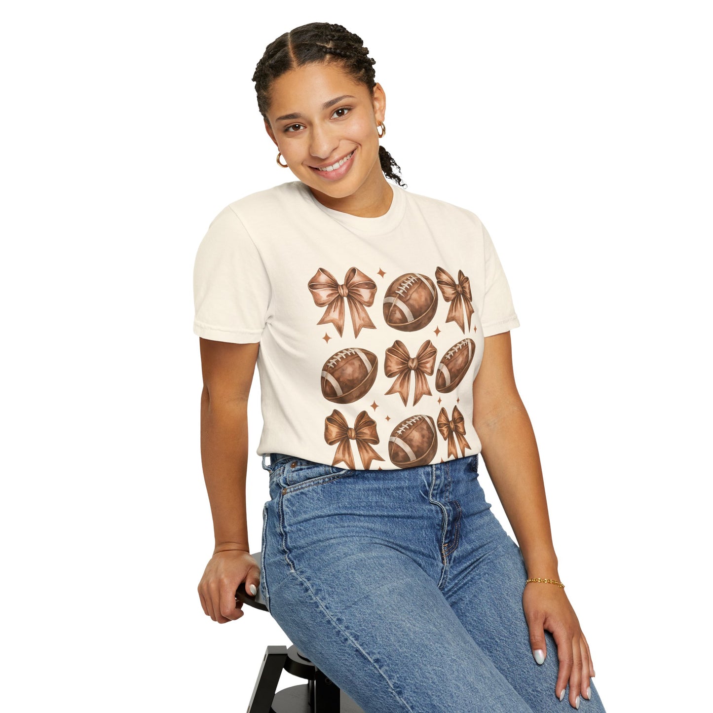 Football Celebration T-Shirt, Unisex Garment-Dyed Tee, Fall Sports Apparel, Tailgate Shirt, Football Game Outfit, Casual Everyday Wear