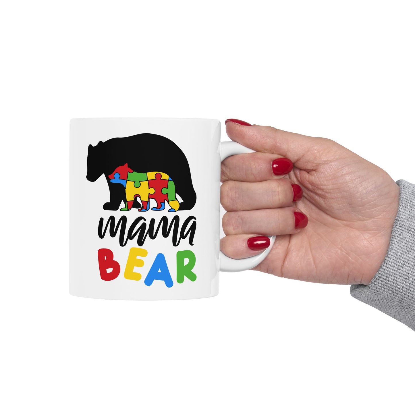 Mama Bear - Accent Coffee Mug, 11oz