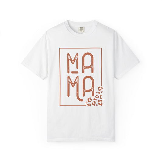 Mama with Leopard Print- Jersey Short Sleeve T-Shirt
