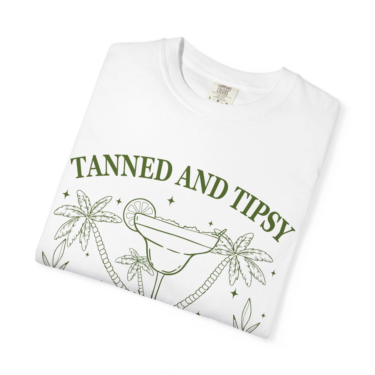 Tanned and Tipsy Cocktail Club T-Shirt — Sip & Chill Graphic Tee