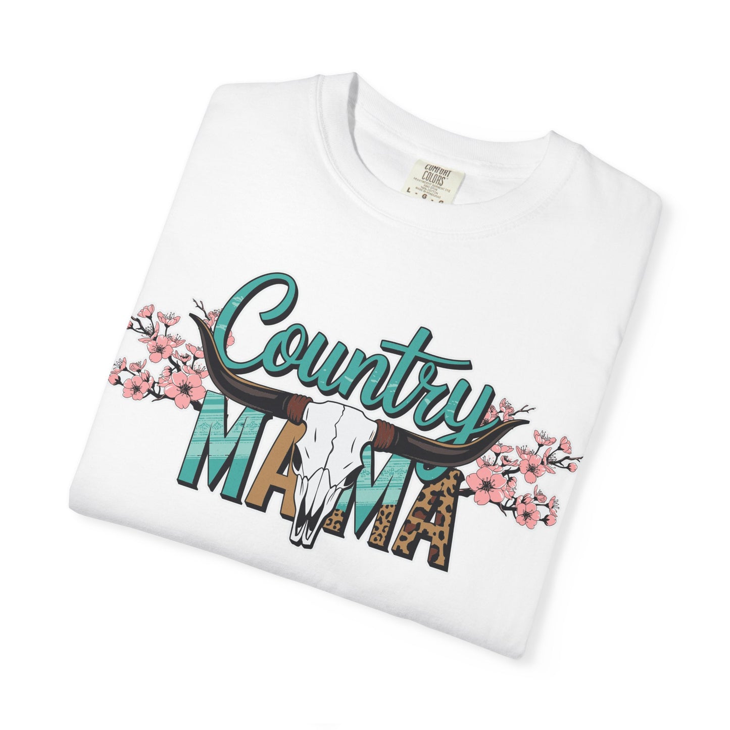 Country Mama T-Shirt, Unisex Tee, Floral Graphic Tee, Gift for Moms, Country Style Shirt, Casual Wear