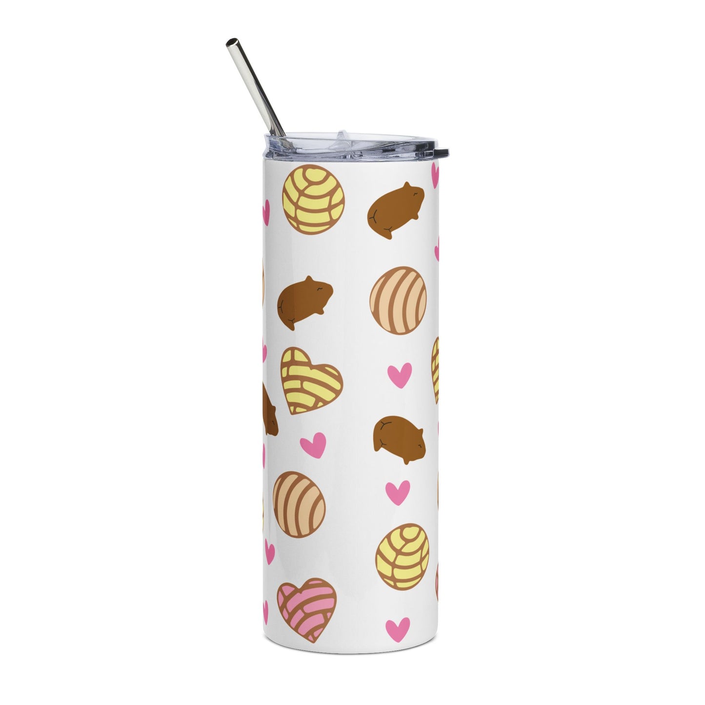 Adorable Cafecito & Chisme Stainless Steel Tumbler - 20oz, Cute Drinkware, Coffee Lover Gift, Sweet Treats Travel Mug, Fun Party Favor