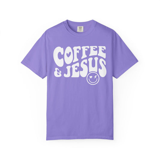 Coffee and Jesus - Jersey Short Sleeve T-Shirt