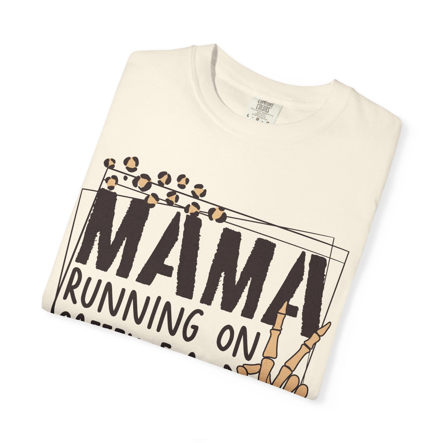 Mama running on caffeine and chaos - Jersey Short Sleeve T-Shirt